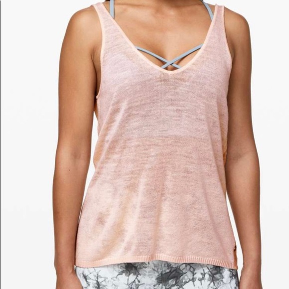 Lululemon Mix and Mingle Tank size 4 butter pink - Picture 4 of 5